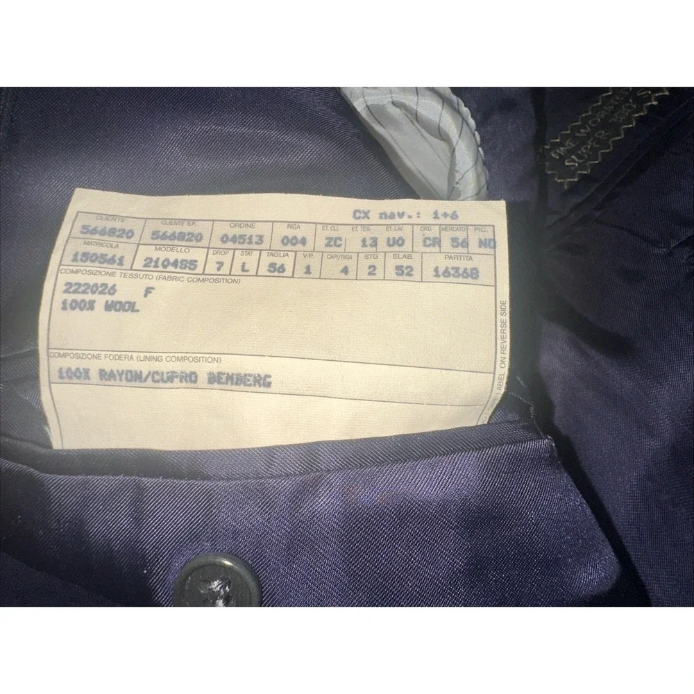 Ermenegildo Zegna Men Blazer at Neiman Marcus 100% Wool Size EU 56 Switzerland